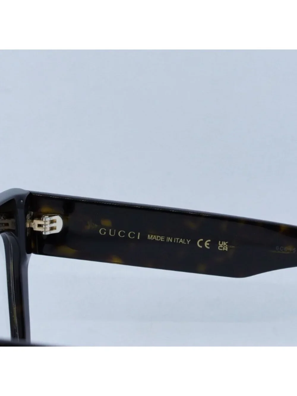 Gucci GG1549O 002 Eyeglasses Havana 52mm Square Frame